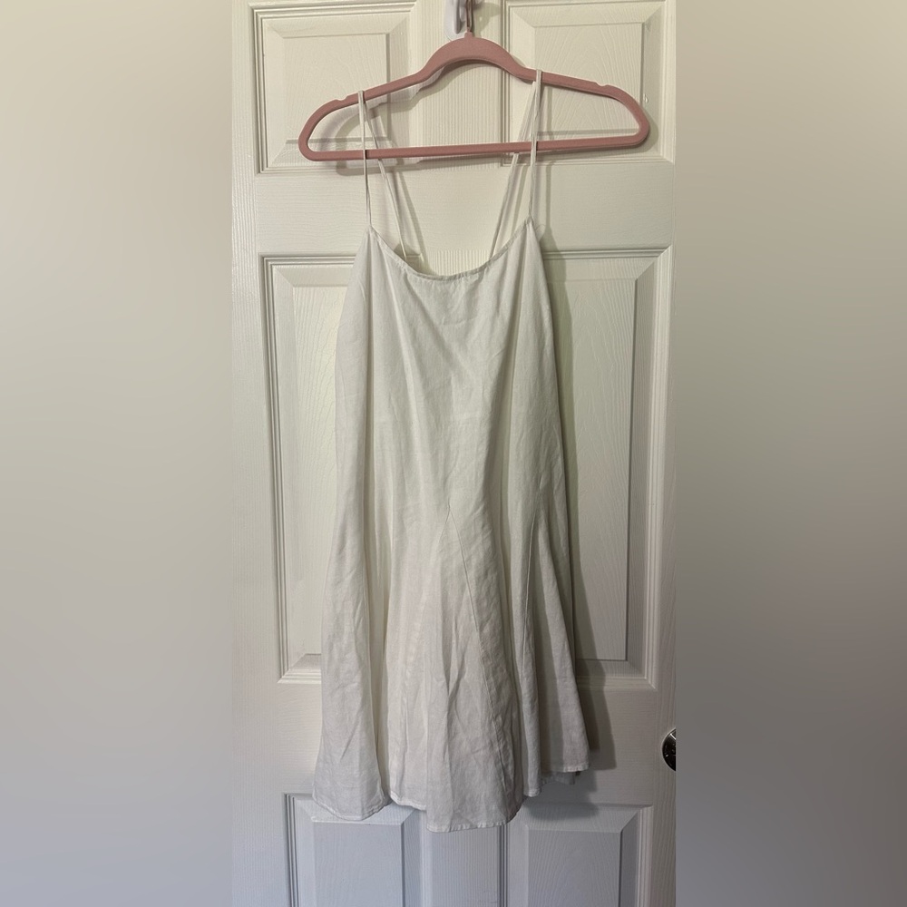 a new day White Sleeveless Spaghetti Strap Sundress